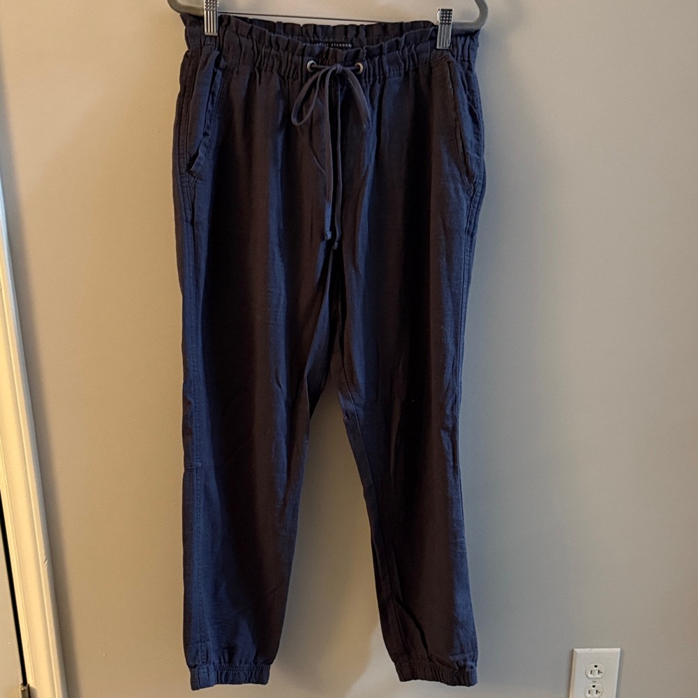 Social Standard by Sanctuary Women's Navy Linen Joggers